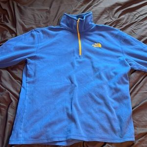 The North Face Blue Half-zip Fleece